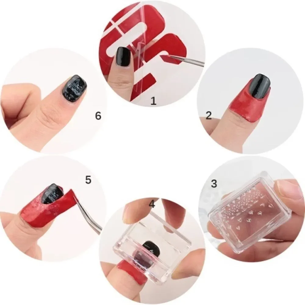U Shape Nail Polish Protector Stickers 10 Pcs